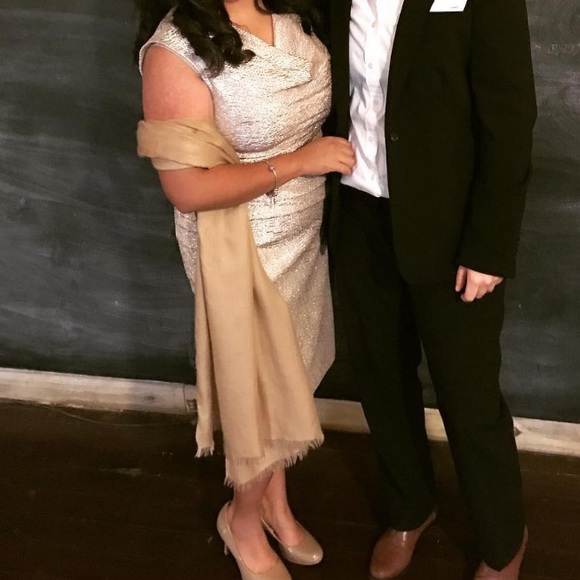 Scarlett Champagne Dress Size 8 - Picture 7 of 7